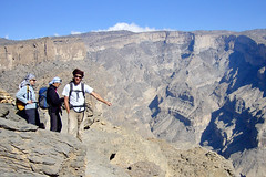 Trekkingreise Oman. Bergwanderung im Hajar-Gebirge. Foto: Alfred Fuchs.