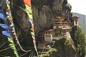Tigernest-Kloster Taksang bei Paro in Bhutan.