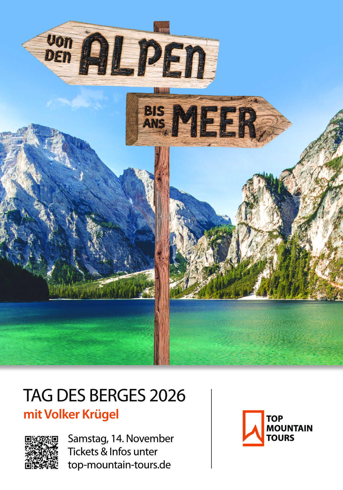 Von den Alpen bis ans Meer – Volker Krügel, Plakat TAG DES BERGES 2026
