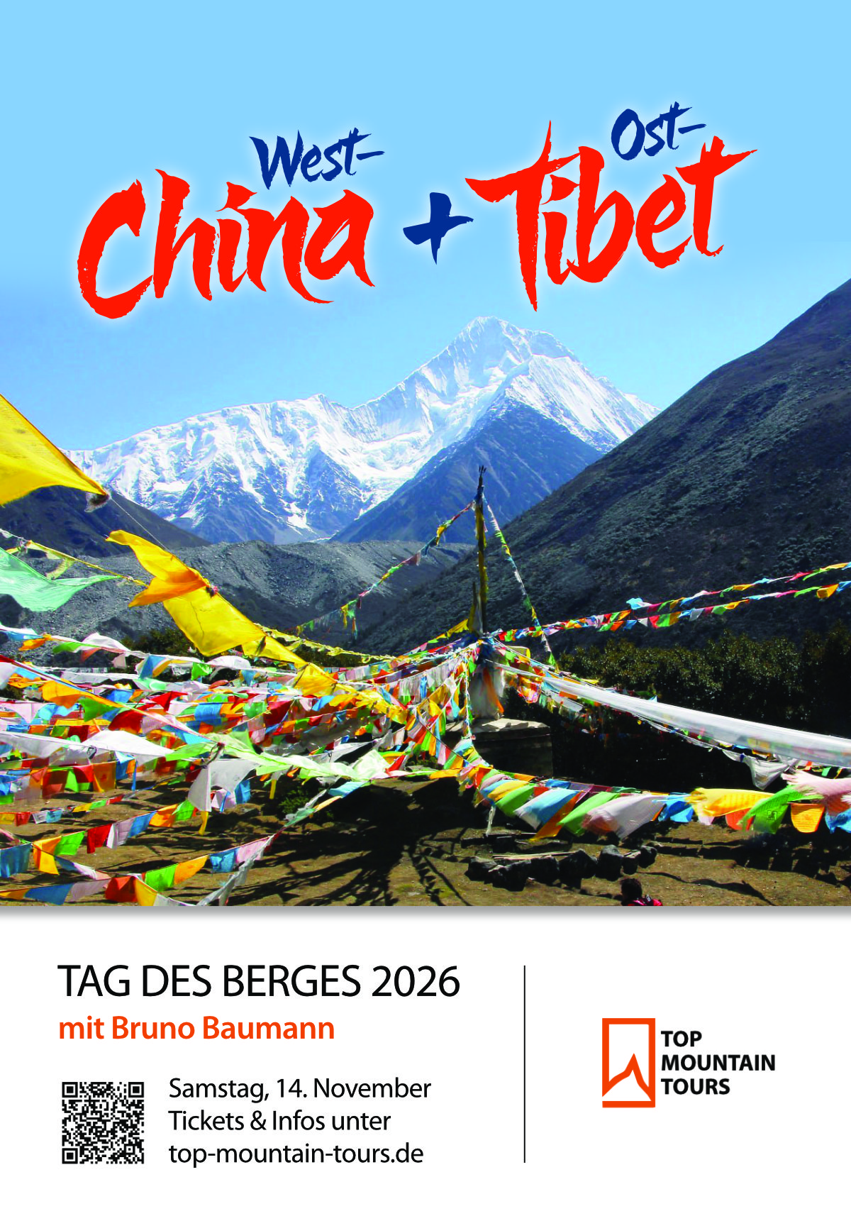 Westchina & Osttibet – Bruno Baumann, Plakat TAG DES BERGES 2026