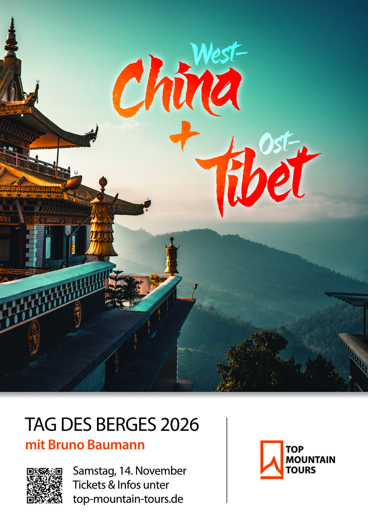 Westchina & Osttibet – Bruno Baumann, Plakat TAG DES BERGES 2026