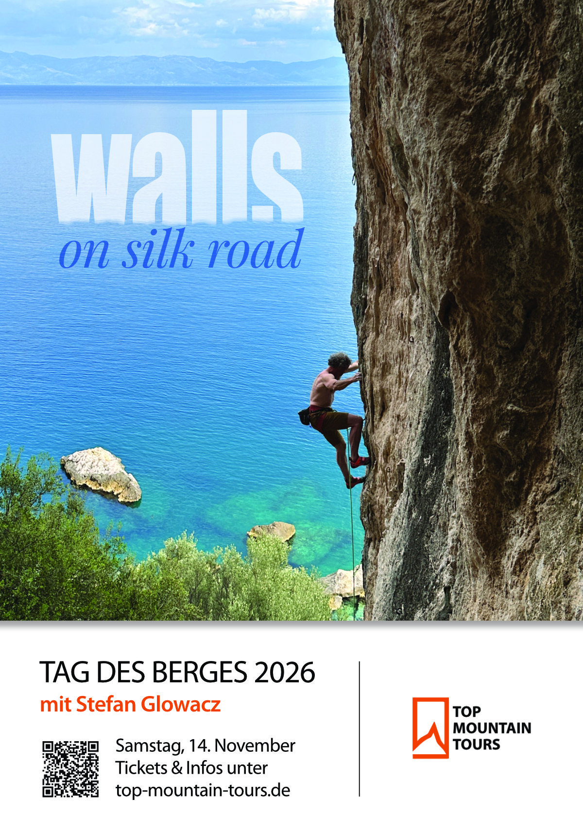Walls on Silk Road – Stefan Glowacz, Plakat TAG DES BERGES 2026