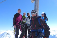Silvretta, Skitour Piz Buin, 3312 m, Auf dem Gipfel des Piz Buin. Foto: Günther Härter.