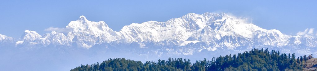Kanchenjunga-Trekking in Nepal. Jannu, 7711 m und der Kanchenjunga/Kantsch/Kangchendzönga, 8598 m. Foto: Dr. Franz Bundscherer.