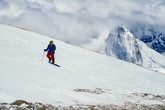 Expedition Cho Oyu. Auf dem Gipfelplateau. Foto: Günther Härter.