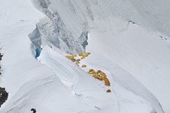 Expedition Mount Everest. Lager 1 auf 7050 m am Nordsattel. Foto: Archiv Härter.