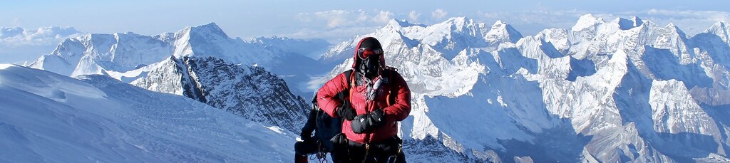 Expedition Mount Everest von Süden Nepal. Kurz vor dem Gipfel des Mount Everest, 8848 m. Foto: Archiv Härter.