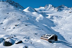 Skitourengebiet Jamtalhütte in der Silvretta.