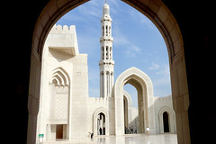 Trekkingreise und Kulturreise Oman . Große Moschee in Maskat. Foto: Marita Ludewig.