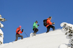 Schneeschuhtour mit Bergführer. Foto: Josef Mallaun.