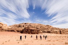 Bergwandern/Trekking in der Wüste Jordaniens. Foto: Gerhard Wiesenbauer.