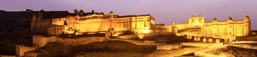 Indien, das Fort Amber in Jaipur, Rajasthan.