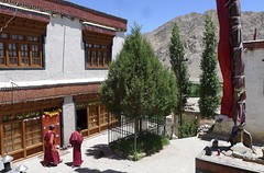 Innenhof Kloster in Leh, Ladakh. Foto: Günther Härter.