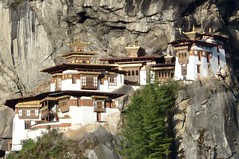 Tigernest-Kloster Taksang bei Paro in Bhutan. Foto: Klaus Wanger.