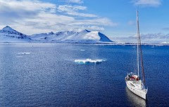 Das Schiff Aleiga. Skitouren Norwegen mit Schiff/Boot Spitzbergen.