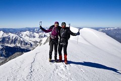 Mongolei-Trekkingreise. Auf dem Mount Khuiten, 4374 m. Foto: Christine Theodorovics.