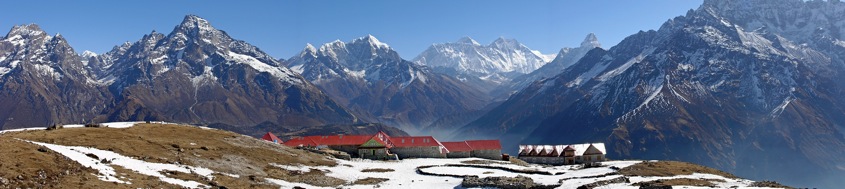 Nepal, Komfort-Trekking Everest-Gebiet. Blick von Kongde auf Mount Everest, 8848 m. Foto: Archiv Härter.