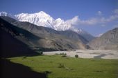 Nepal, Mustang-Trekking. Kagbeni im oberen Kali Gandaki mit Nilgiri. Foto: Archiv Härter.