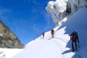 Ruwenzori-Bergtour. Aufstieg zum Peak Margherita, 5109 m. Foto: Günther Härter.