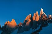 Patagonien, Südliches Inlandeis. "Circo de los Altares" am Cerro Torre. Foto: Sigi Hupfauer. 