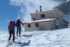 Skitouren in Griechenland, Besteigung Olymp/Mitikas, 2918 m, Refuge Kakalos, 2640 m. Foto: Herbert Streibel.